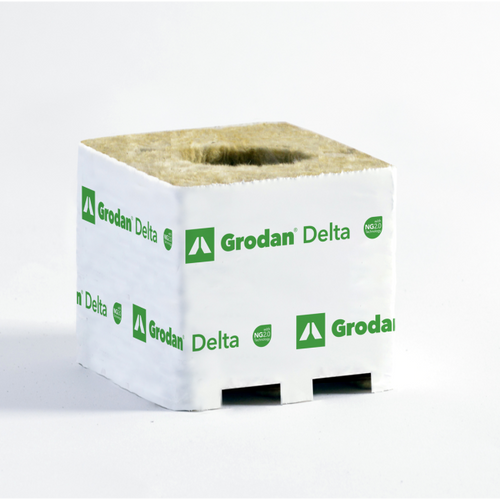 Grodan Delta,NG2.0 Kulturblock, 7,5 x 7,5 x 6,5 cm, kleines Loch 25/40