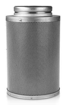 ECONOMY LINE activated carbon filter for fans 240 m³/h, including connection flange ø 125 mm
