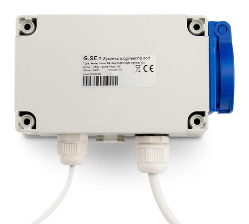 GSE Watertimer, irrigatietimer inclusief dag- en nachtlichtsensor, 8 A, 230 V, 50 Hz