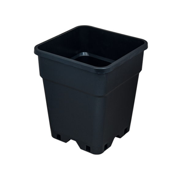 PotKing  Topf, quadratisch, schwarz, 3,5 L