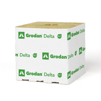 Grodan Delta, NG2.0, Kulturblock, 15 x 15 x 14,2 cm, großes Loch, 40/40