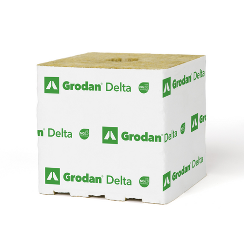 Grodan Delta, NG2.0, Kulturblock, 15 x 15 x 14,2 cm, großes Loch, 40/40