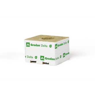 Grodan Delta, NG2.0, Kulturblock, 10 x 10 x 6,5 cm, großes Loch 40/40