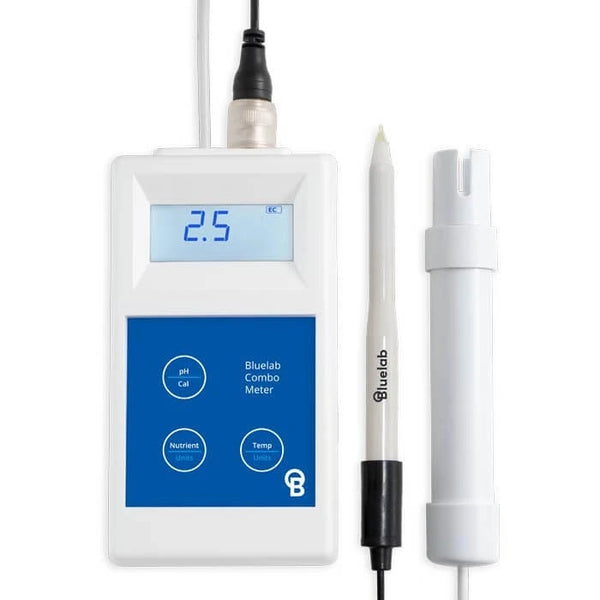 Bluelab Combo Meter Plus, pH/EC-Messgerät, Messbereich: 0,00-14,00 pH, 0-9,9 EC, 0-99 CF oder 0-1990 ppm