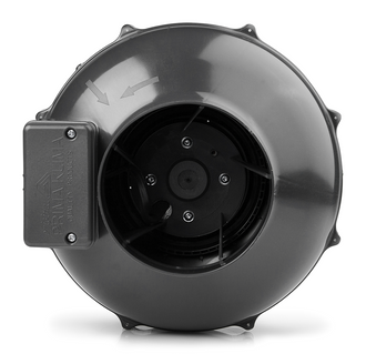 PK Duct Fan 125AL, 220/360 m³/h, voor 125/100 mm kanaal, kunststof