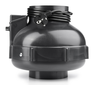 PK-kanaalventilator, 400 m³/h, voor 125/100 mm kanaal, geïntegreerde temperatuurafhankelijke toerentalregelaar