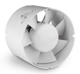 Ventilution Axiallüfter für 125 mm Rohr mit geradem Anschluss