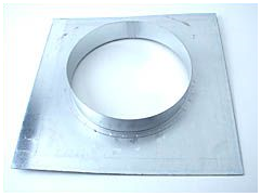 Wandflens, metaal, voor ø 315 mm