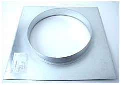 Wandflens, metaal, voor ø 315 mm