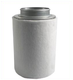 ECONOMY LINE activated carbon filter for fans 240 m³/h, including connection flange ø 100 mm