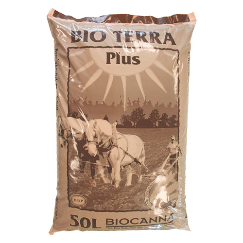 BIOCANNA Bio Terra Plus, vorgedüngte Topferde, 50 L