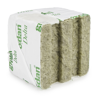 Grodan Delta 4 Kulturblock, 7,5 x 7,5 x 6,5 cm, großes Loch, 40/35*1 MID