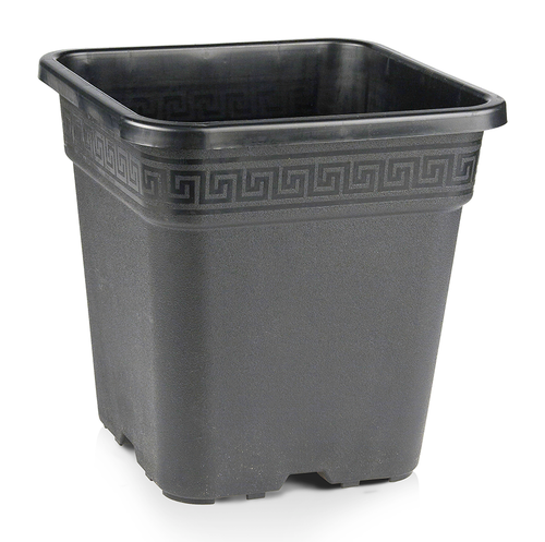 Topf, viereckig, 14 L, schwarz, 28,5 x 28,5 x 28,4 cm
