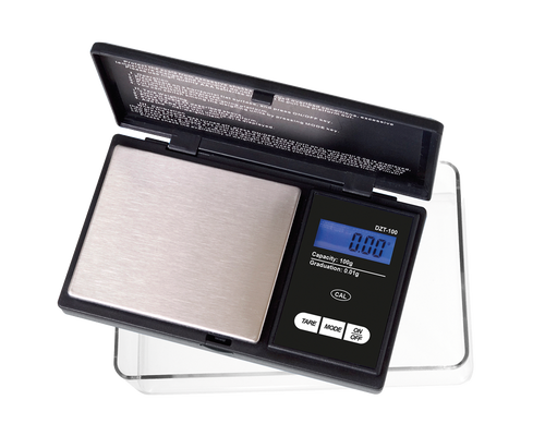 On Balance DZT-100-BK Scale, schwarz, Messbereich 100 g, Ablesbarkeit 0,01 g