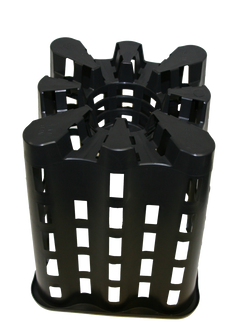 Pot, vierkant, zwart, 20 x 20 x 25,5 cm, 6,5 L