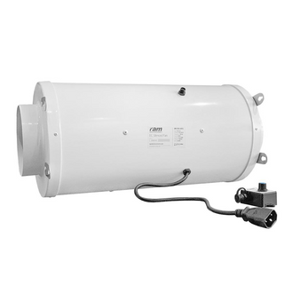 RAM EC kanaalventilator, geluiddicht, 150 mm, Euro-stekker
