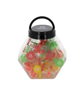 Qnubu Silikonbehälter, 6 ml, Glasgefäß mit 70 Stück