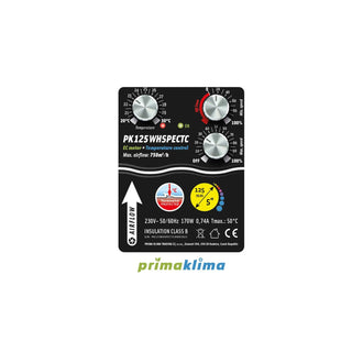 Primaklima Whisperblower duct fan EC motor with temperature control